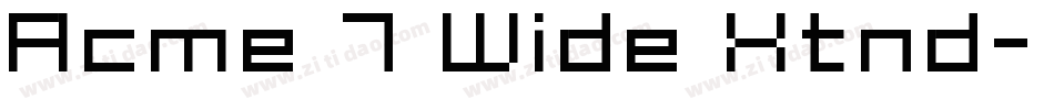Acme 7 Wide Xtnd字体转换
